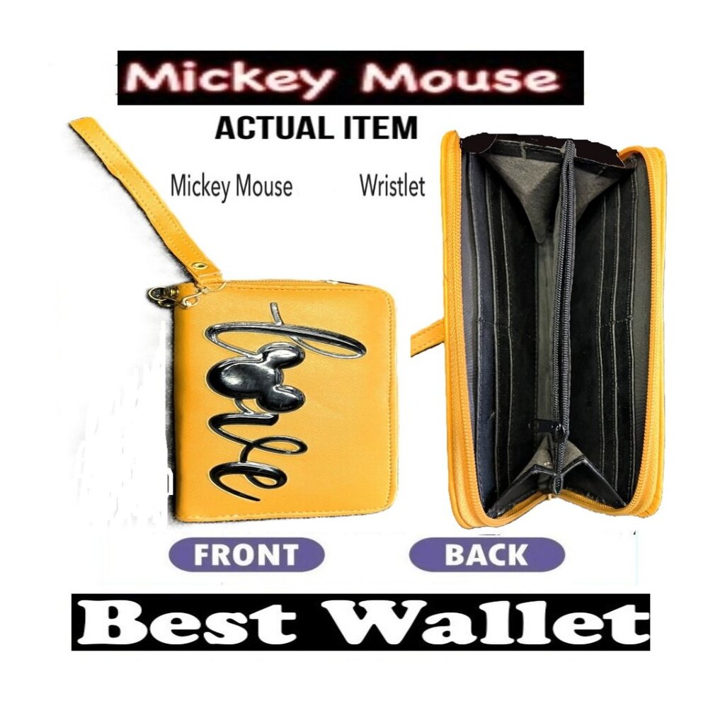 🛑MICKEY MOUSE ➕🆒 WRISTLET Love WALLET Carryall BACKPACK Phone BAG 💸BUY NOW‼️